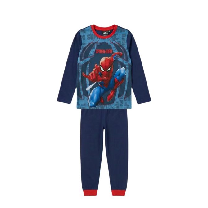 Παιδική πιτζάμα Marvel Spider-Man βαμβακερή μπλε για αγόρι 3–8 ετών